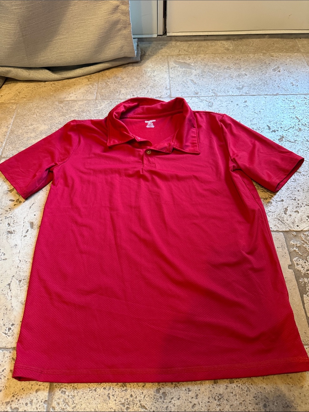 New Tech Knit OshKosh B'gosh Bright Red Kids Polo